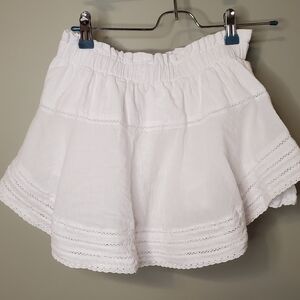 Day + Moon Chic White Women's Skort Size Small